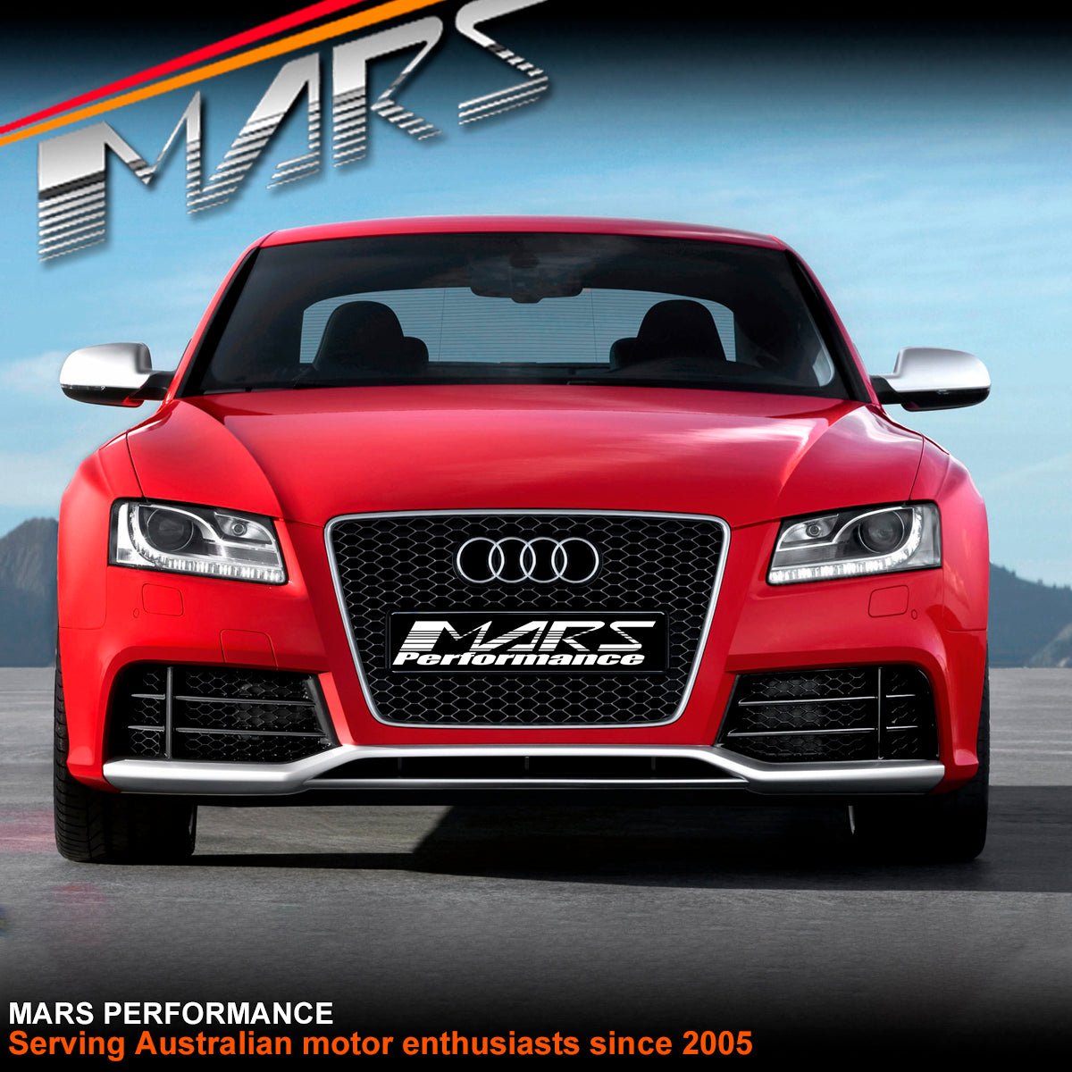 RS5 Style Front Bumper Bar Bodykit & Grill for AUDI A5 S5 8T 2008 - 2012 2 doors Coupe & 4 doors Sedan 2008 - 2012 - Mars Performance