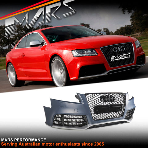 RS5 Style Front Bumper Bar Bodykit & Grill for AUDI A5 S5 8T 2008 - 2012 2 doors Coupe & 4 doors Sedan 2008 - 2012 - Mars Performance