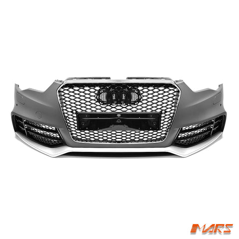 RS5 Style Front Bumper Bar Bodykit & Grill for AUDI A5 S5 8T 2013 - 2016 2 doors Coupe & 4 doors Sedan - Mars Performance