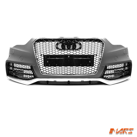 RS5 Style Front Bumper Bar Bodykit & Grill for AUDI A5 S5 8T 2013 - 2016 2 doors Coupe & 4 doors Sedan - Mars Performance