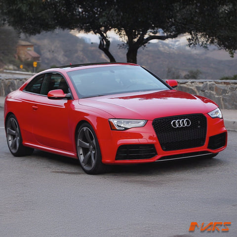 RS5 Style Front Bumper Bar Bodykit & Grill for AUDI A5 S5 8T 2013 - 2016 2 doors Coupe & 4 doors Sedan - Mars Performance