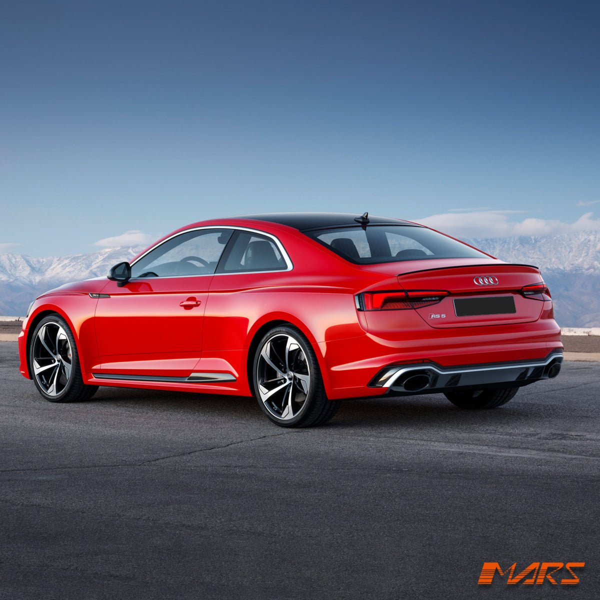 RS5 Style Rear Bumper Bar Bodykit with Diffuser & Exhaust Tips for AUDI A5 S5 F5 2016 - 2020 - Mars Performance
