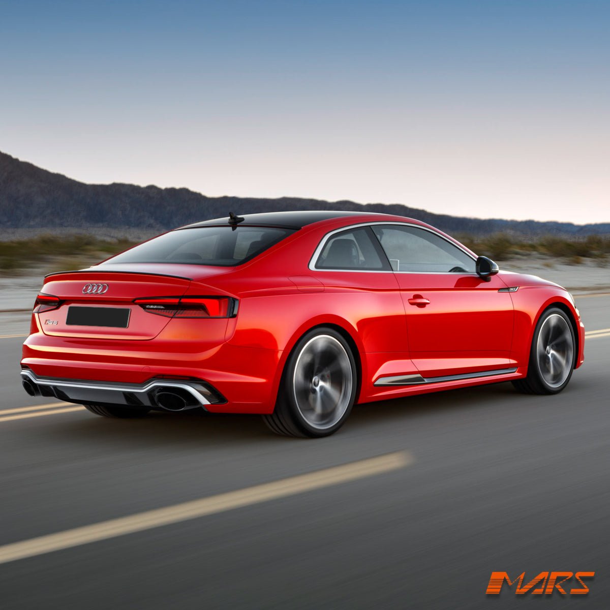 RS5 Style Rear Bumper Bar Bodykit with Diffuser & Exhaust Tips for AUDI A5 S5 F5 2016 - 2020 - Mars Performance