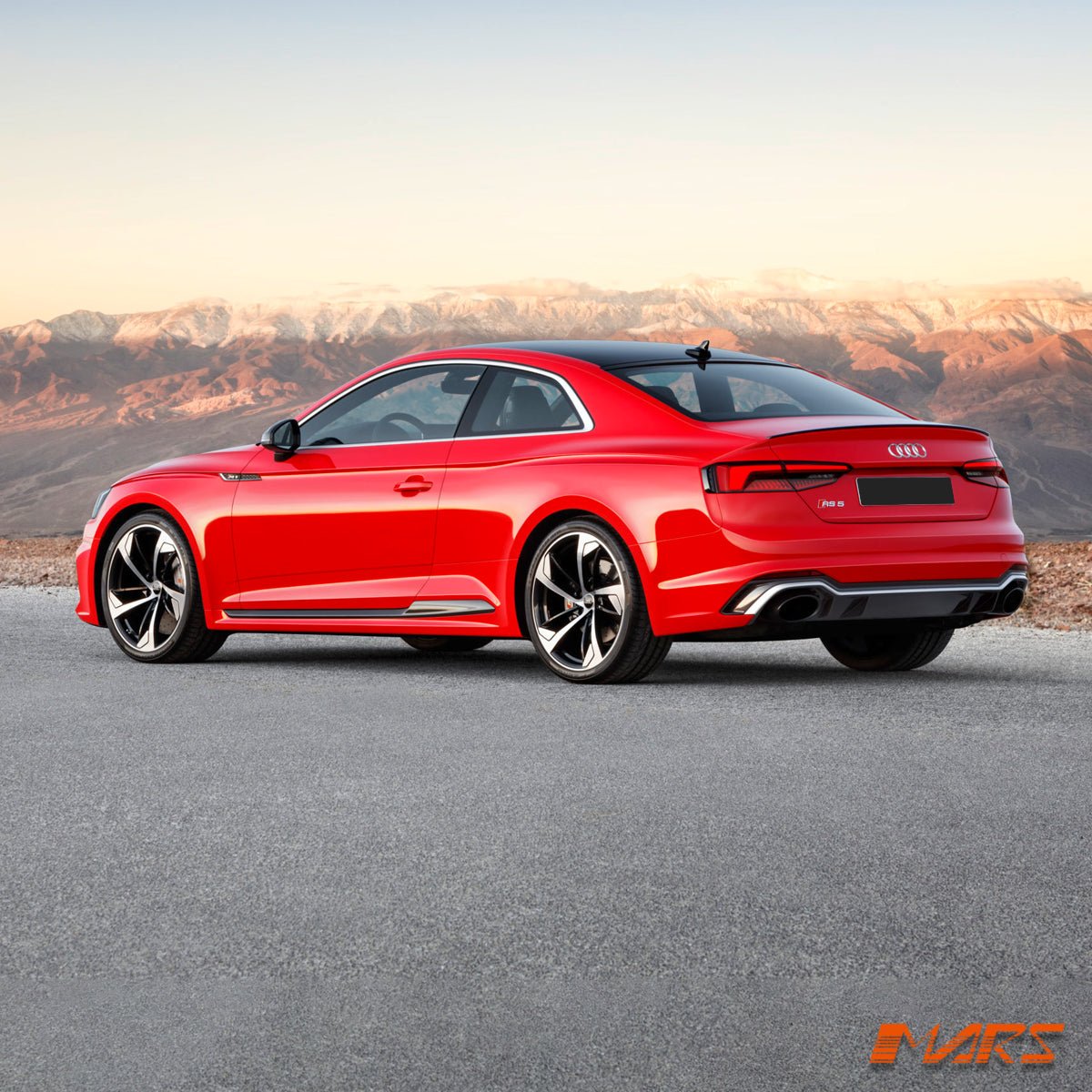 RS5 Style Rear Bumper Bar Bodykit with Diffuser & Exhaust Tips for AUDI A5 S5 F5 2016 - 2020 - Mars Performance