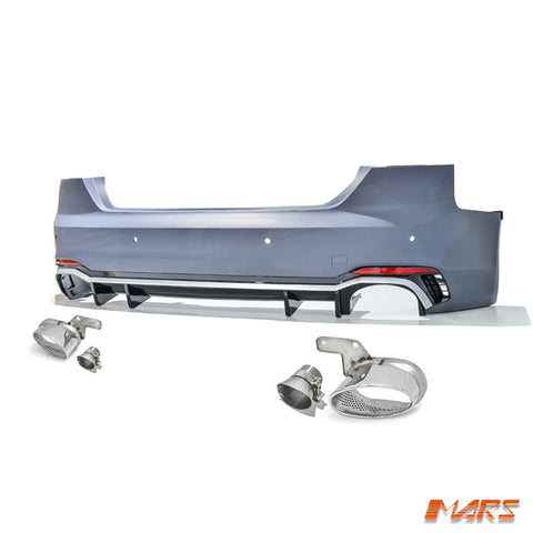 RS5 Style Rear Bumper Bar Bodykit with Diffuser & Exhaust Tips for AUDI A5 S5 F5 2016 - 2020 - Mars Performance