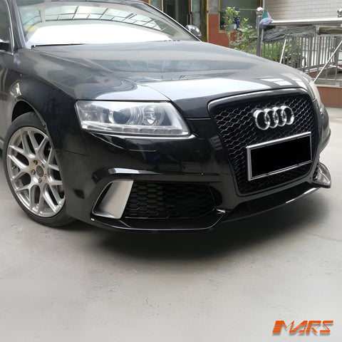 RS6 Style Front Bumper Bar Bodykit with Grille Grill for AUDI A6 S6 4F C6 2004 - 2011 - Mars Performance