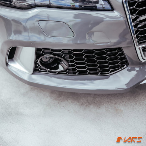 RS7 Style Front Bumper Bar Bodykit with Gloss Black Honeycomb Grille Grill for AUDI A7 S7 4G 2011 - 2014 - Mars Performance