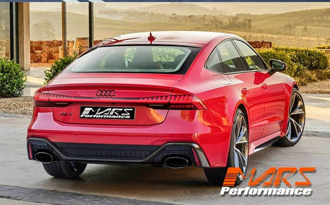 RS7 Style Rear Bumper Bar Bodykit & Diffuser with Exhaust Tips for AUDI A7 S7 4K 2019 - 2024 - Mars Performance