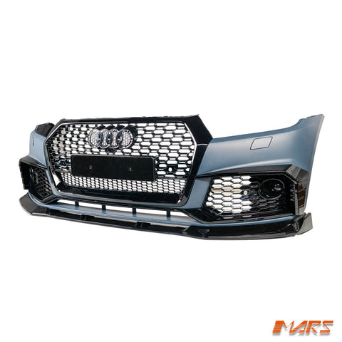 RSQ5 Style Front Bumper Bar Bodykit with Black Honeycomb Grille Grill for AUDI Q5 SQ5 FY 2017 - 2020 - Mars Performance