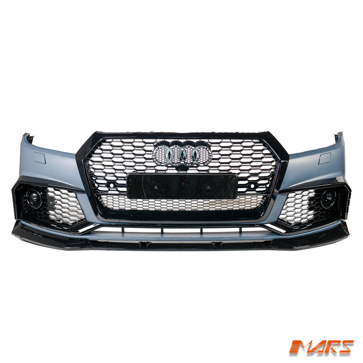 RSQ5 Style Front Bumper Bar Bodykit with Black Honeycomb Grille Grill for AUDI Q5 SQ5 FY 2017 - 2020 - Mars Performance