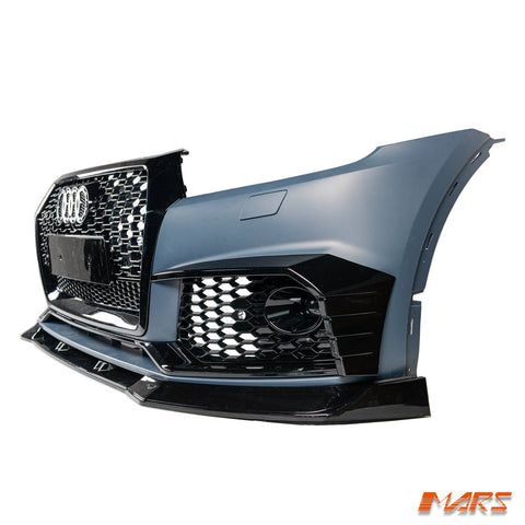 RSQ5 Style Front Bumper Bar Bodykit with Black Honeycomb Grille Grill for AUDI Q5 SQ5 FY 2017 - 2020 - Mars Performance