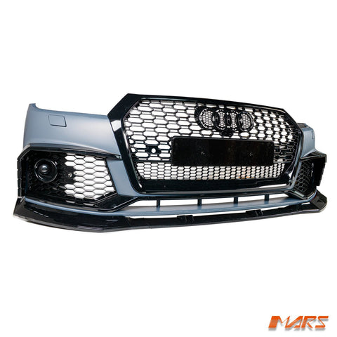 RSQ5 Style Front Bumper Bar Bodykit with Black Honeycomb Grille Grill for AUDI Q5 SQ5 FY 2017 - 2020 - Mars Performance