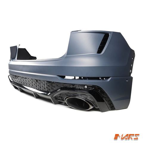 RSQ8 Style Rear Bumper bar with Diffuser Bodykit & Exhaust Tips for AUDI Q8 SQ8 F1 2018 - 2023 - Mars Performance