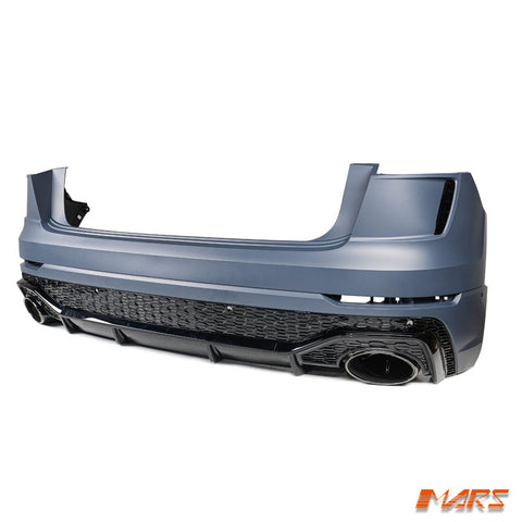 RSQ8 Style Rear Bumper bar with Diffuser Bodykit & Exhaust Tips for AUDI Q8 SQ8 F1 2018 - 2023 - Mars Performance