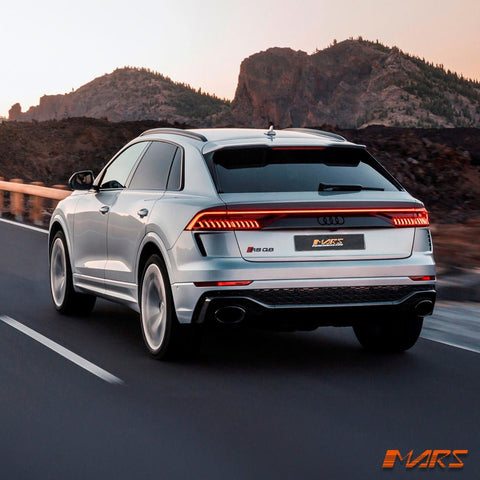 RSQ8 Style Rear Bumper bar with Diffuser Bodykit & Exhaust Tips for AUDI Q8 SQ8 F1 2018 - 2023 - Mars Performance