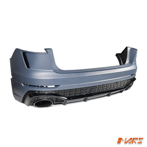 RSQ8 Style Rear Bumper bar with Diffuser Bodykit & Exhaust Tips for AUDI Q8 SQ8 F1 2018 - 2023 - Mars Performance