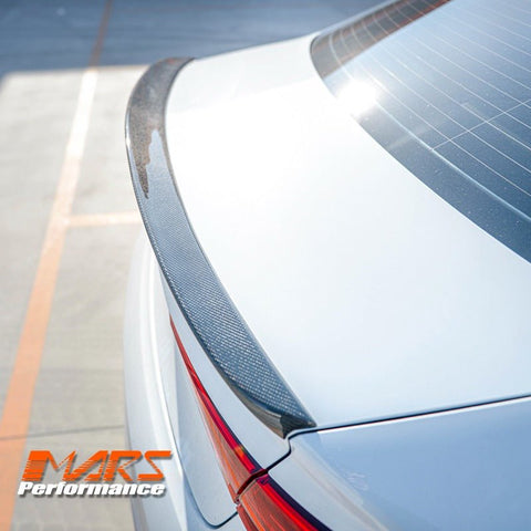 S3 Style Carbon Fibre Rear Trunk Lip Spoiler WIng Bodykit for AUDI A3 S3 RS3 8V 4 Doors Sedan 2013 - 2019 - Mars Performance