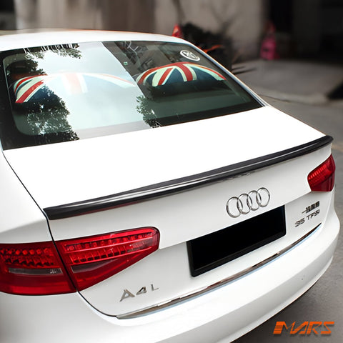 S4 Style Carbon Fibre Rear Trunk Lip Spoiler Wing Bodykit for AUDI A4 B8 4 Doors Sedan 2012 - 2015 - Mars Performance