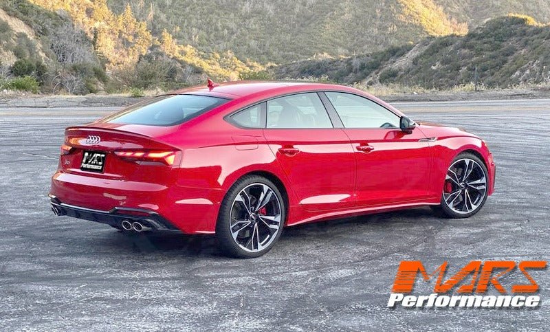 S5 Style Rear Bumper Bar Diffuser Bodykit with Twin exhaust outlet for AUDI F5 S5 & A5 S - line 2020 - 2024 - Mars Performance