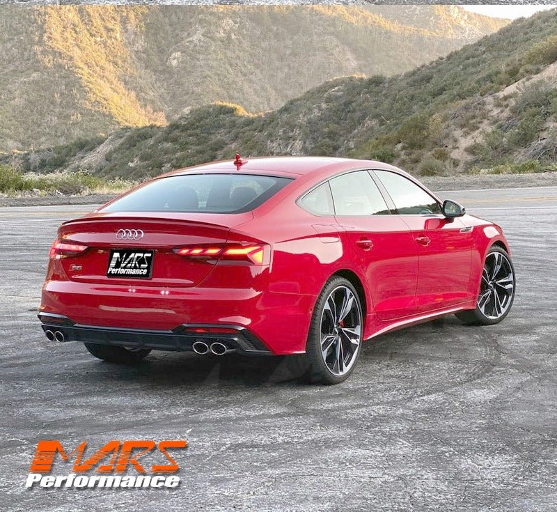 S5 Style Rear Bumper Bar Diffuser Bodykit with Twin exhaust outlet for AUDI F5 S5 & A5 S - line 2020 - 2024 - Mars Performance