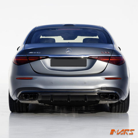S63 AMG Style Rear Bumper Bar Diffuser Bodykit for Mercedes - Benz W223 S - Class 2021 - 2024 - Mars Performance