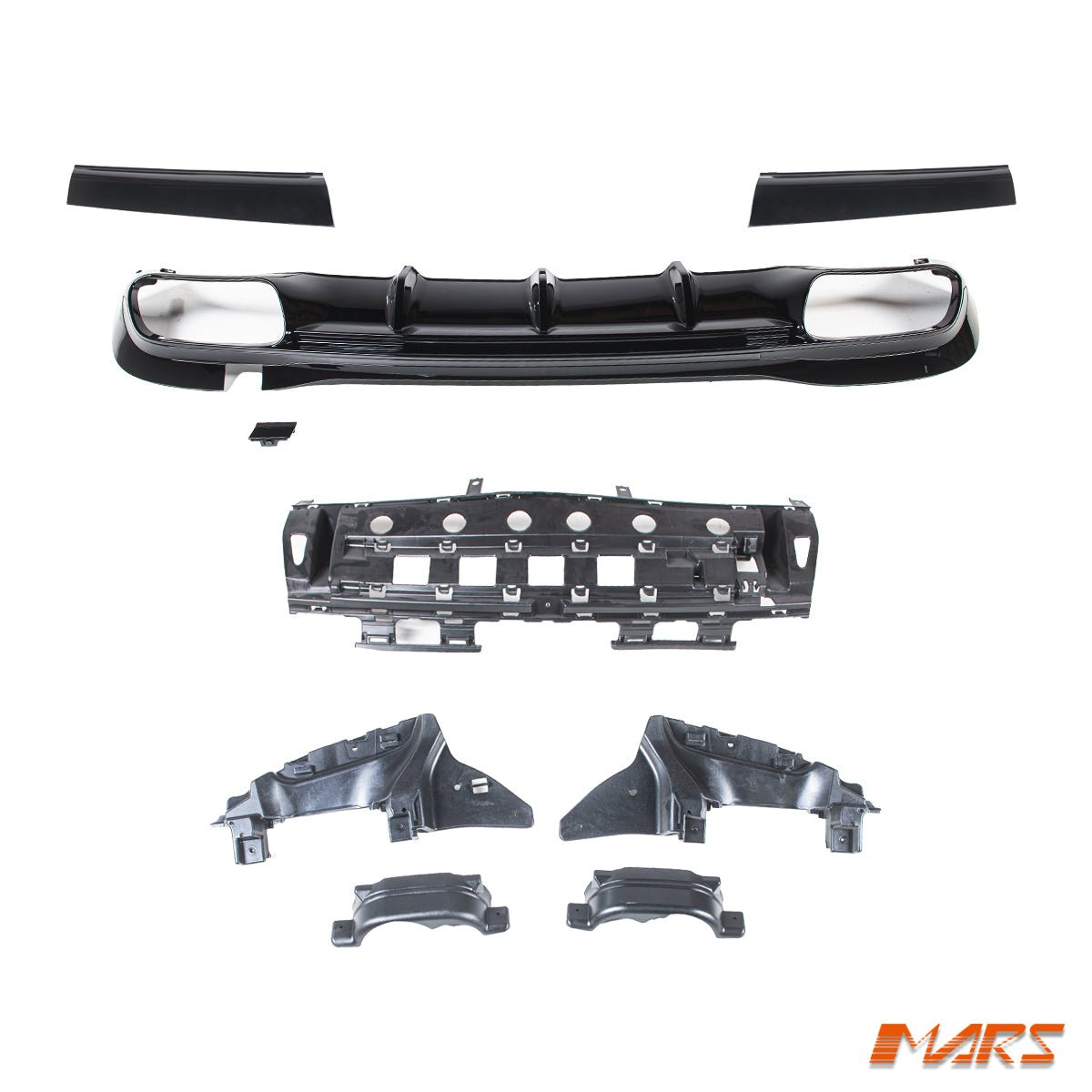 S63 AMG Style Rear Bumper Bar Diffuser Bodykit for Mercedes - Benz W223 S - Class 2021 - 2024 - Mars Performance
