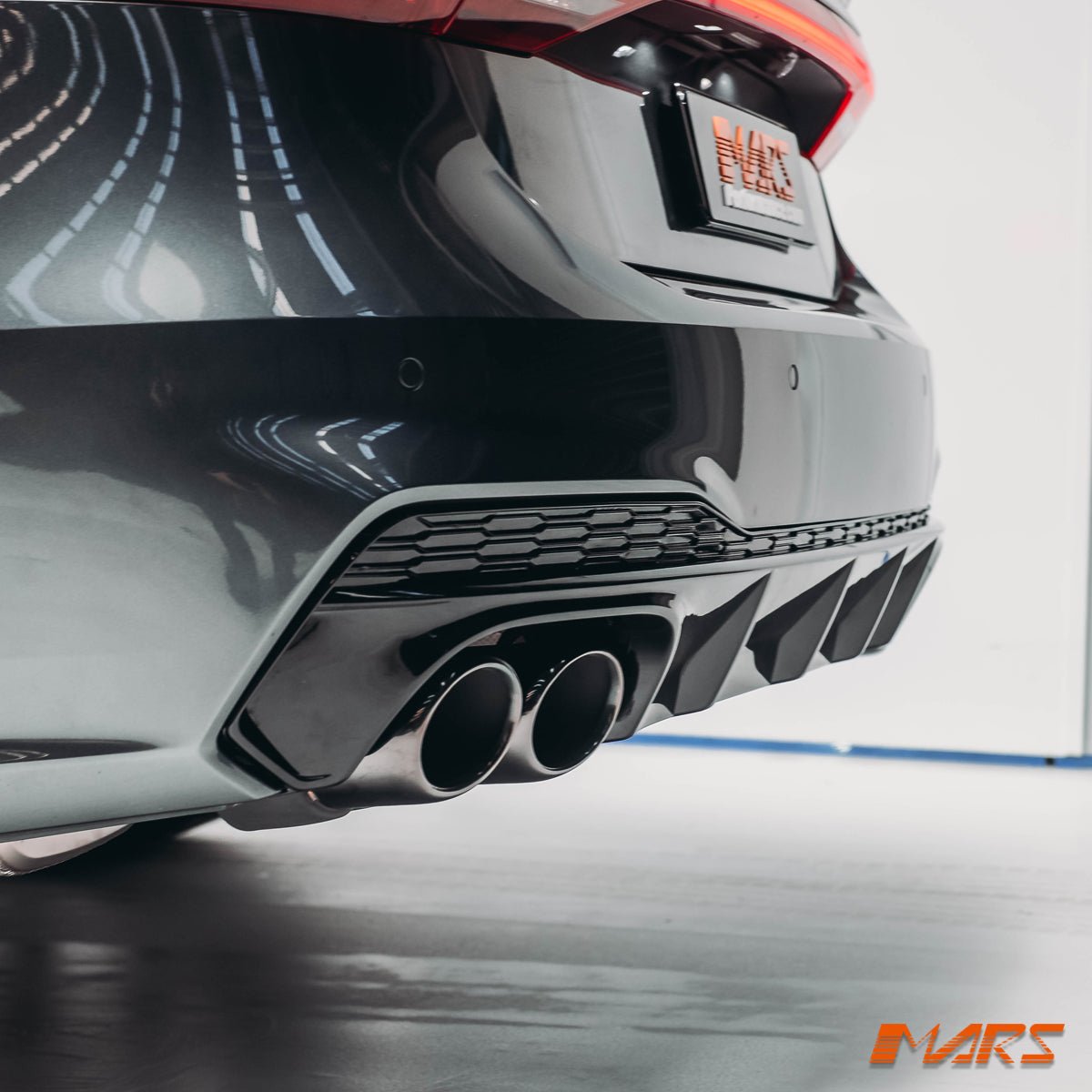 S7 Style Rear Bumper Bar Diffuser Bodykit with Exhaust Tips for AUDI A7 Sline & S7 4K 2019 - 2024 - Mars Performance