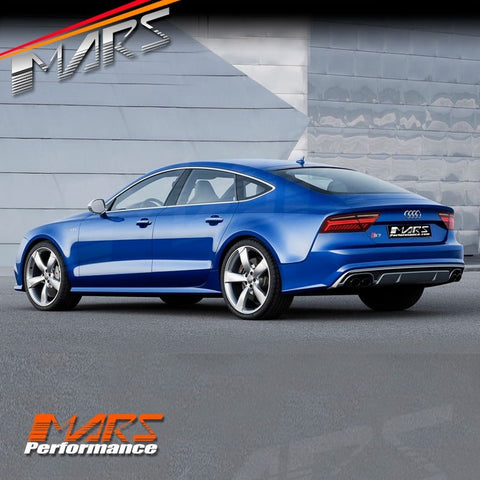 S7 Style Rear Bumper bar Twin Exhaust Outlet Diffuser Bodykit for AUDI A7 S7 4G 2015 - 2018 - Mars Performance