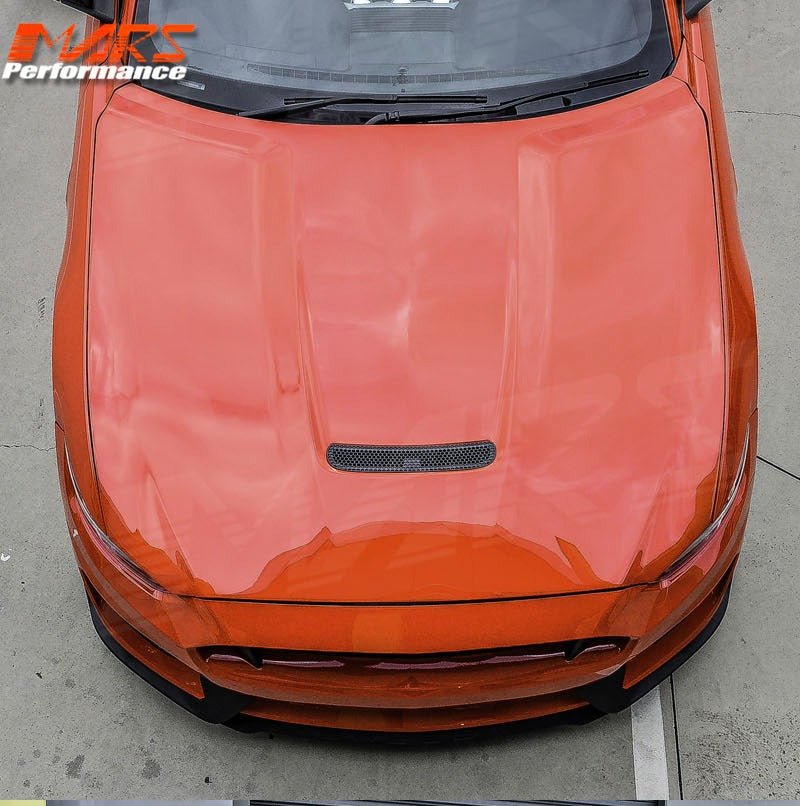 Shelby GT350 Style Aluminium Bonnet Bodykit Hood with Plastic Vent for Ford Mustang FM 2015 - 2017 - Mars Performance