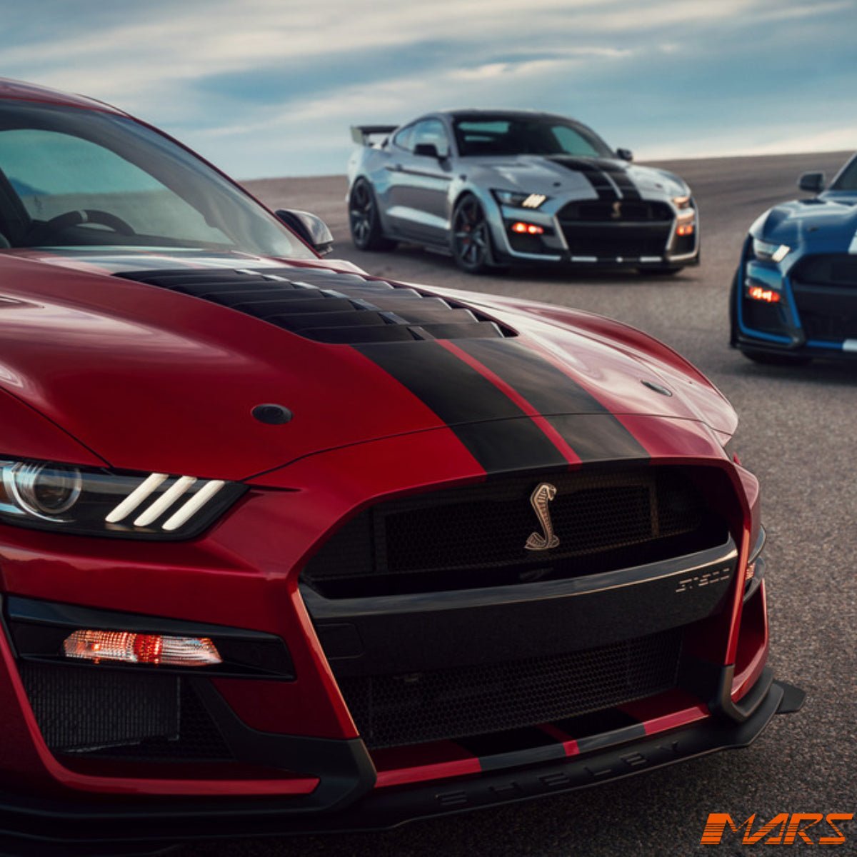 Shelby GT500 Style Aluminium Bonnet Hood BODYKIT with Plastic Vent for Ford Mustang FM 2015 - 2017 - Mars Performance