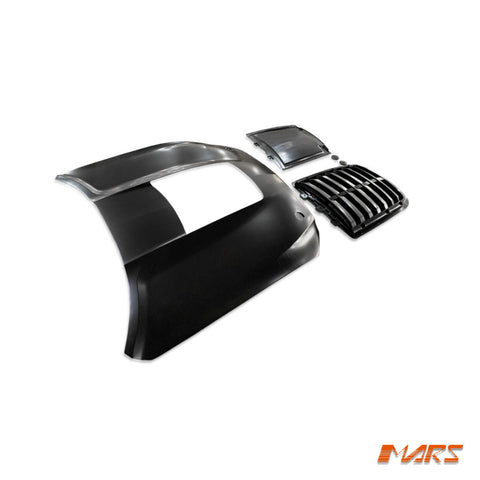 Shelby GT500 Style Aluminium Bonnet Hood BODYKIT with Plastic Vent for Ford Mustang FM 2015 - 2017 - Mars Performance