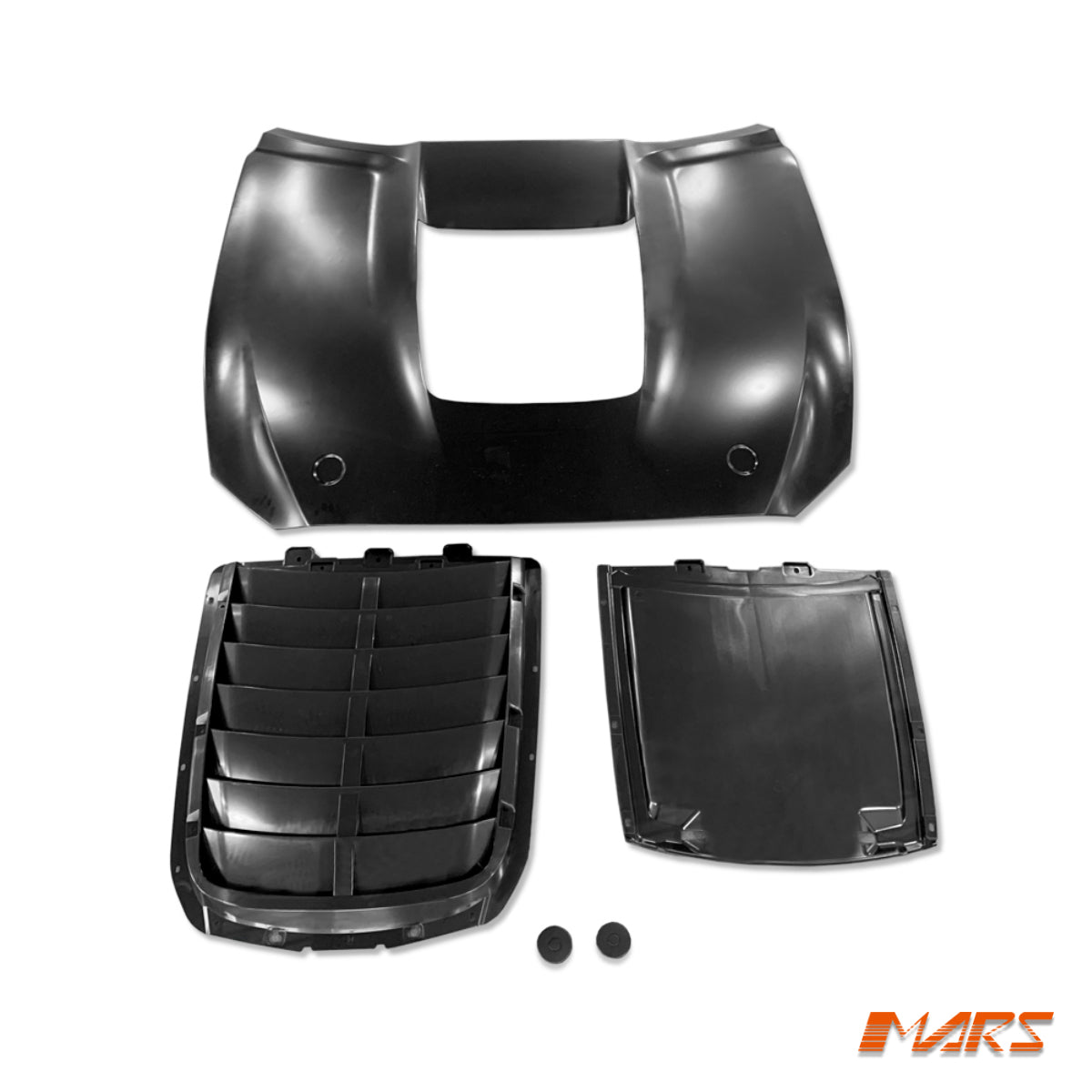 Shelby GT500 Style Aluminium Bonnet Hood BODYKIT with Plastic Vent for Ford Mustang FM 2015 - 2017 - Mars Performance