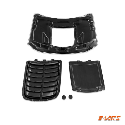 Shelby GT500 Style Aluminium Bonnet Hood Bodykit with Plastic Vent for Ford Mustang FN 2018 - 2022 - Mars Performance