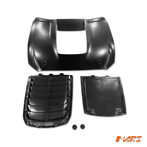Shelby GT500 Style Aluminium Bonnet Hood Bodykit with Plastic Vent for Ford Mustang FN 2018 - 2022 - Mars Performance