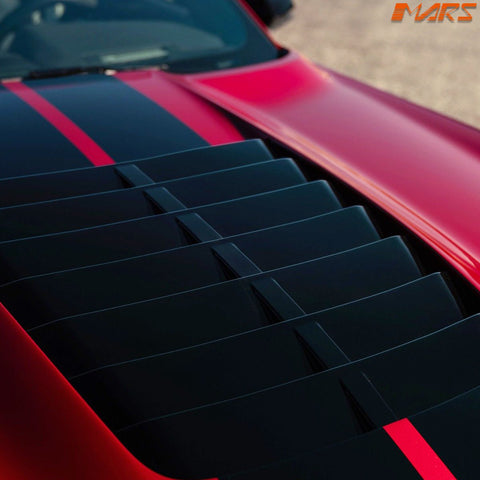 Shelby GT500 Style Aluminium Bonnet Hood Bodykit with Plastic Vent for Ford Mustang FN 2018 - 2022 - Mars Performance