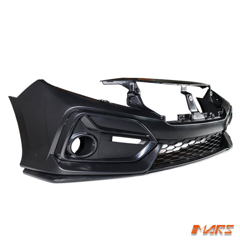 SI RS MK2 Style Front Bumper Bar Bodykit for Honda Civic X Sedan & Hatch 2016 - 2021 - Mars Performance