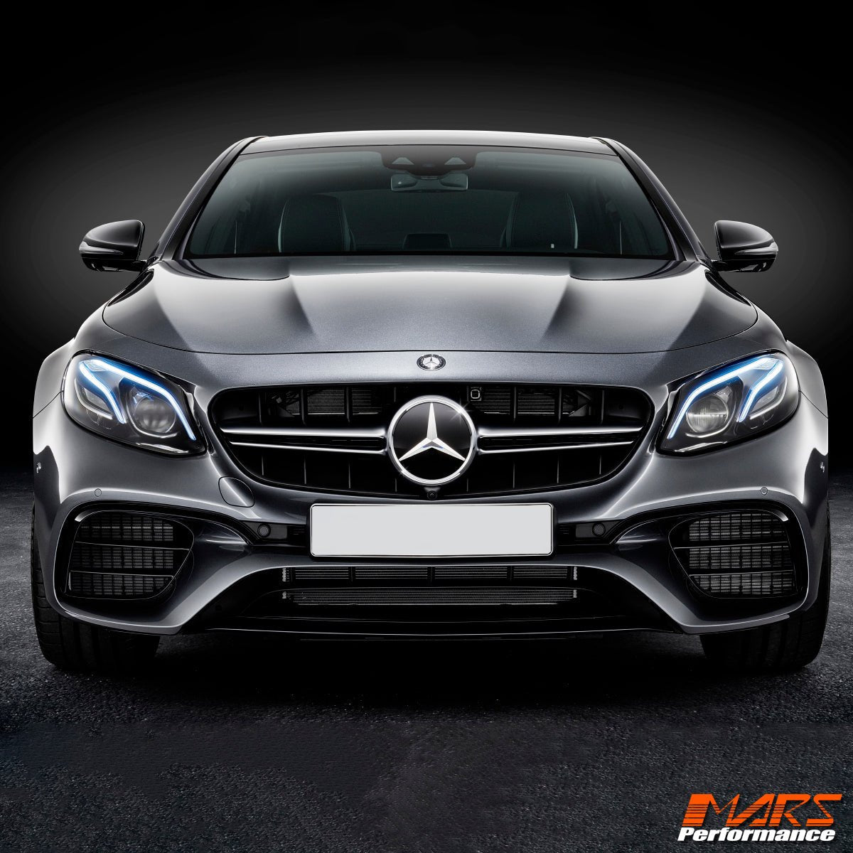 Silver Black AMG E63 - S Style Front Bumper Bar Grille for Mercedes - Benz E - Class 2016 - 2020 Pre Update W213 S213 C238 & E43 E53 AMG - Mars Performance