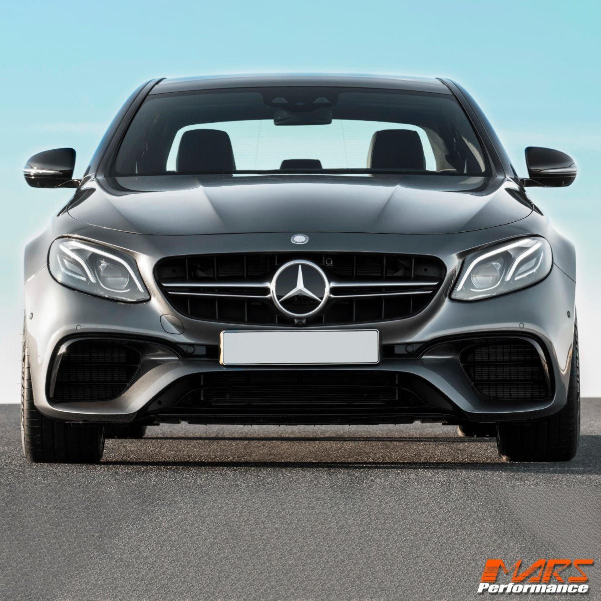 Silver Black AMG E63 - S Style Front Bumper Bar Grille for Mercedes - Benz E - Class 2016 - 2020 Pre Update W213 S213 C238 & E43 E53 AMG - Mars Performance