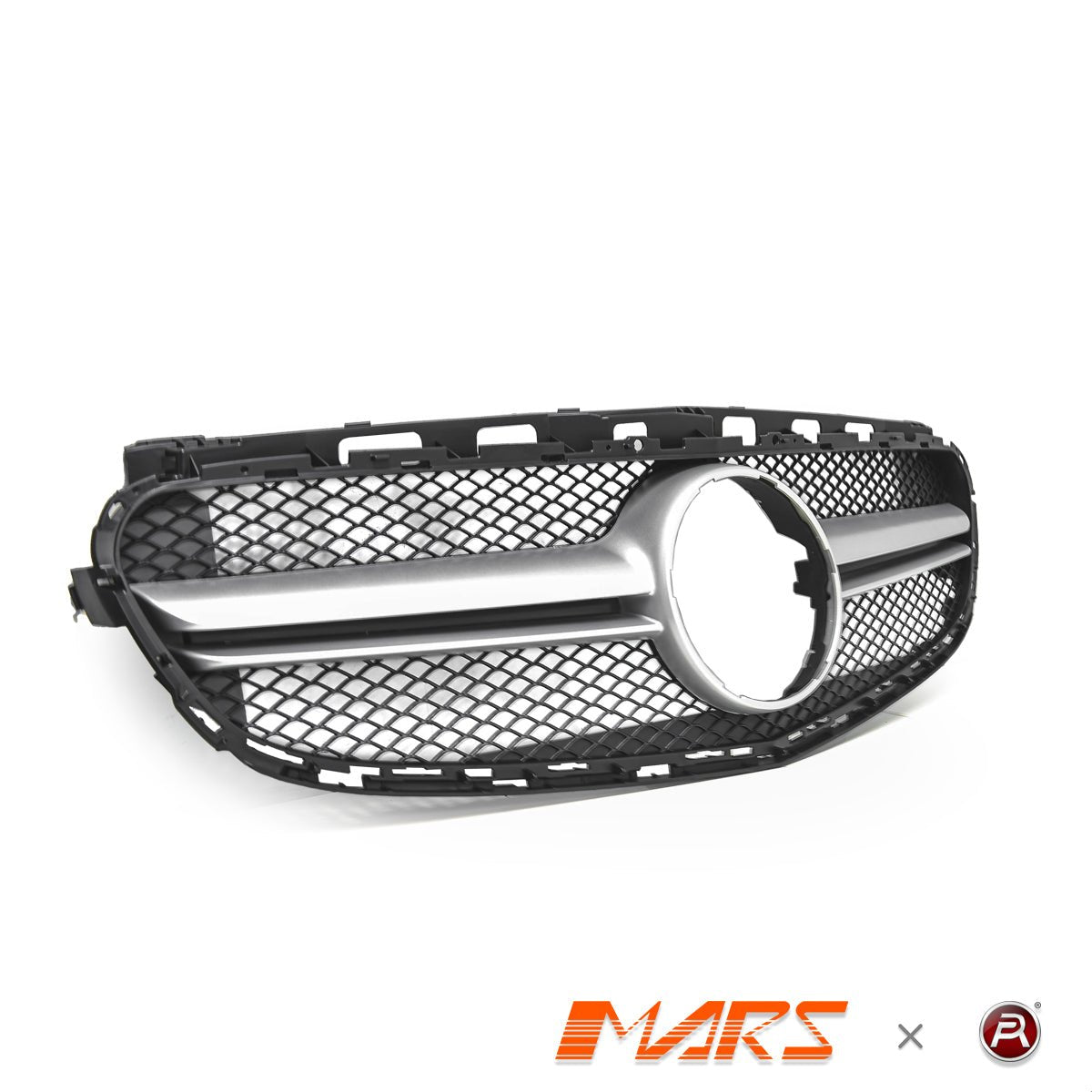Silver Black AMG E63 Style Front Bumper Bar Grille Grill Bodykit for Mercedes - Benz E - Class W212 2014 - 2016 - Mars Performance