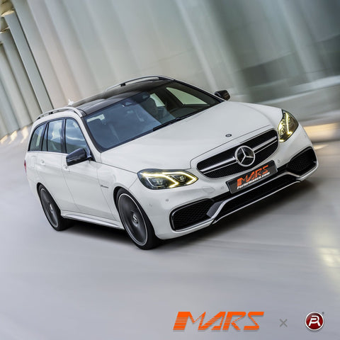 Silver Black AMG E63 Style Front Bumper Bar Grille Grill Bodykit for Mercedes - Benz E - Class W212 2014 - 2016 - Mars Performance