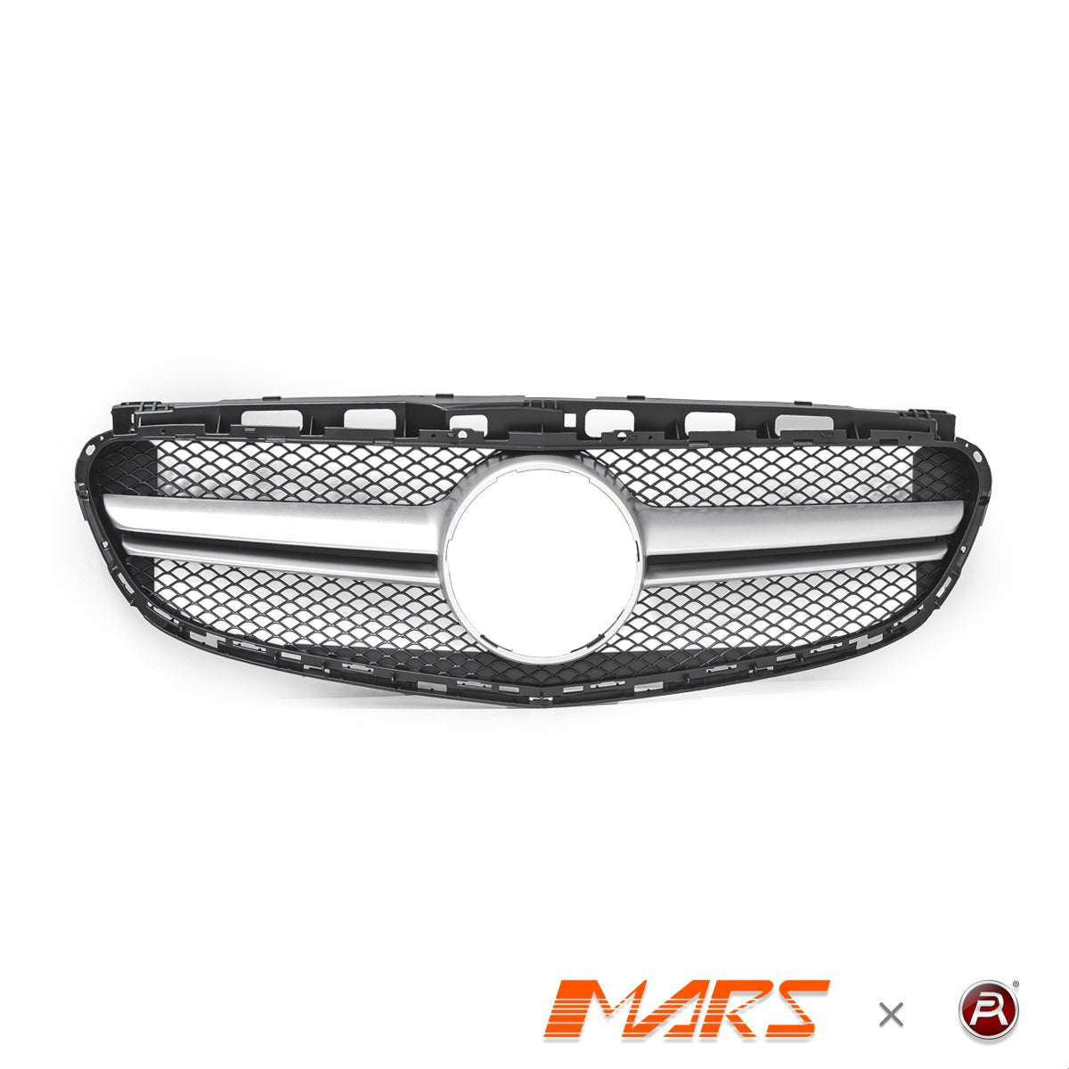 Silver Black AMG E63 Style Front Bumper Bar Grille Grill Bodykit for Mercedes - Benz E - Class W212 2014 - 2016 - Mars Performance