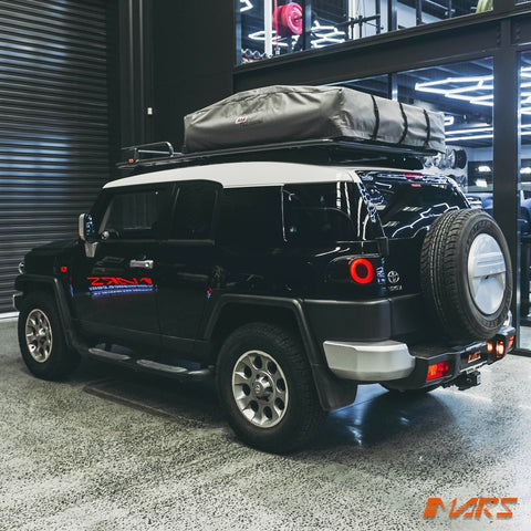 Smoked 3D Full LED Stripe Bar Tail Lights with Sequential Indicator for TOYOTA FJ - CRUISER 2011 - 2017 - Mars Performance