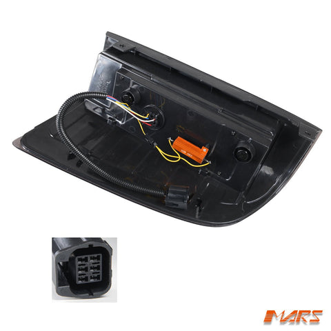 Smoked 3D Stripe Bar Full LED Tail Lights with Sequential Indicator for Ford Ranger PJ PK 2006 - 2011 - Mars Performance