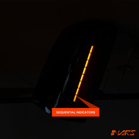 Smoked 3D Stripe Bar Full LED Tail Lights with Sequential Indicator for Ford Ranger PJ PK 2006 - 2011 - Mars Performance
