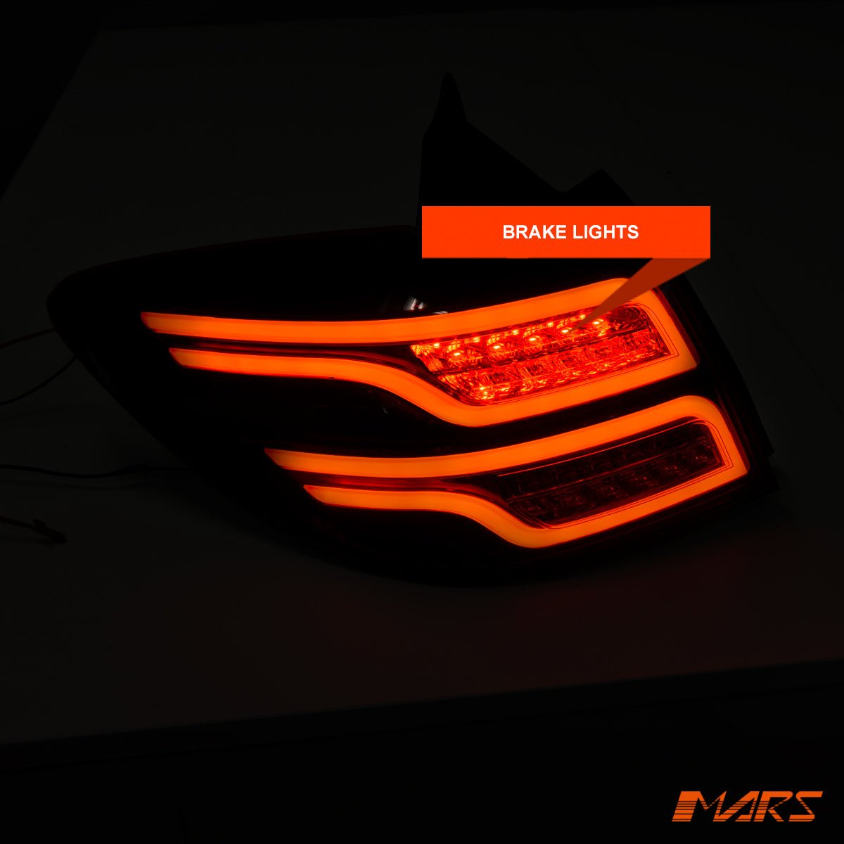 Smoked Black 3D Stripe & Full LED Tail Lights for Holden Cruze Hatch 2011 - 2016 - Mars Performance