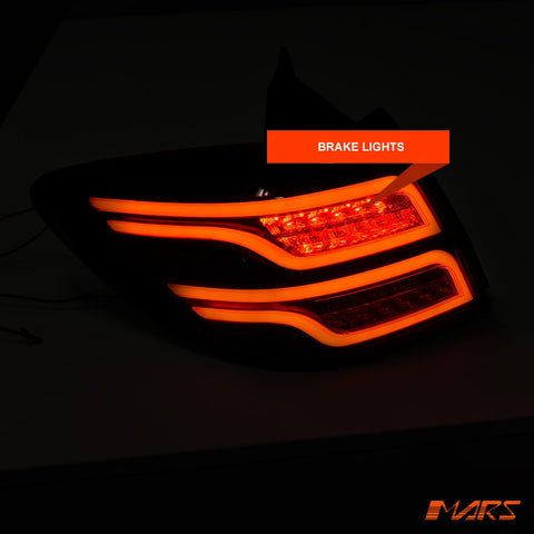 Smoked Black 3D Stripe & Full LED Tail Lights for Holden Cruze Hatch 2011 - 2016 - Mars Performance
