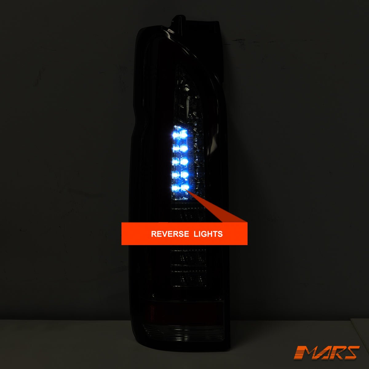 Smoked Black 3D Stripe Full LED Tail lights for Toyota Hiace VAN 2005 - 2018 - Mars Performance