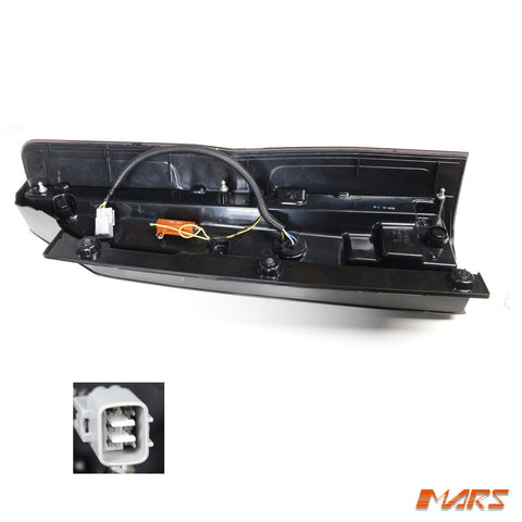 Smoked Black 3D Stripe Full LED Tail lights with Sequential Indicator for Toyota Hiace VAN 2020 - 2025 - Mars Performance