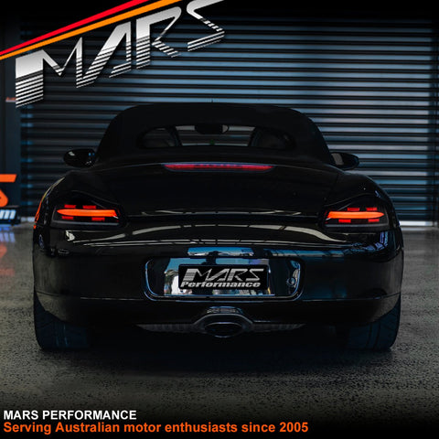 Smoked Black Full LED & Sequential Indicators Tail lights for Porsche Boxster 986 1997 - 2004 - Mars Performance