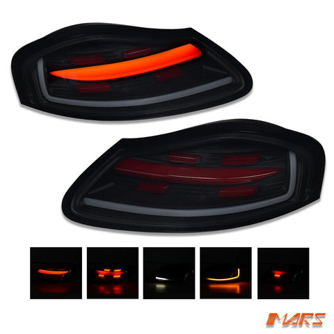 Smoked Black Full LED & Sequential Indicators Tail lights for Porsche Boxster 986 1997 - 2004 - Mars Performance